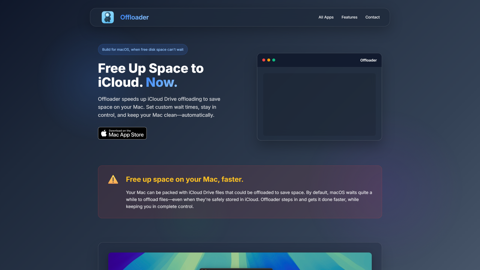 Offloader Screenshot
