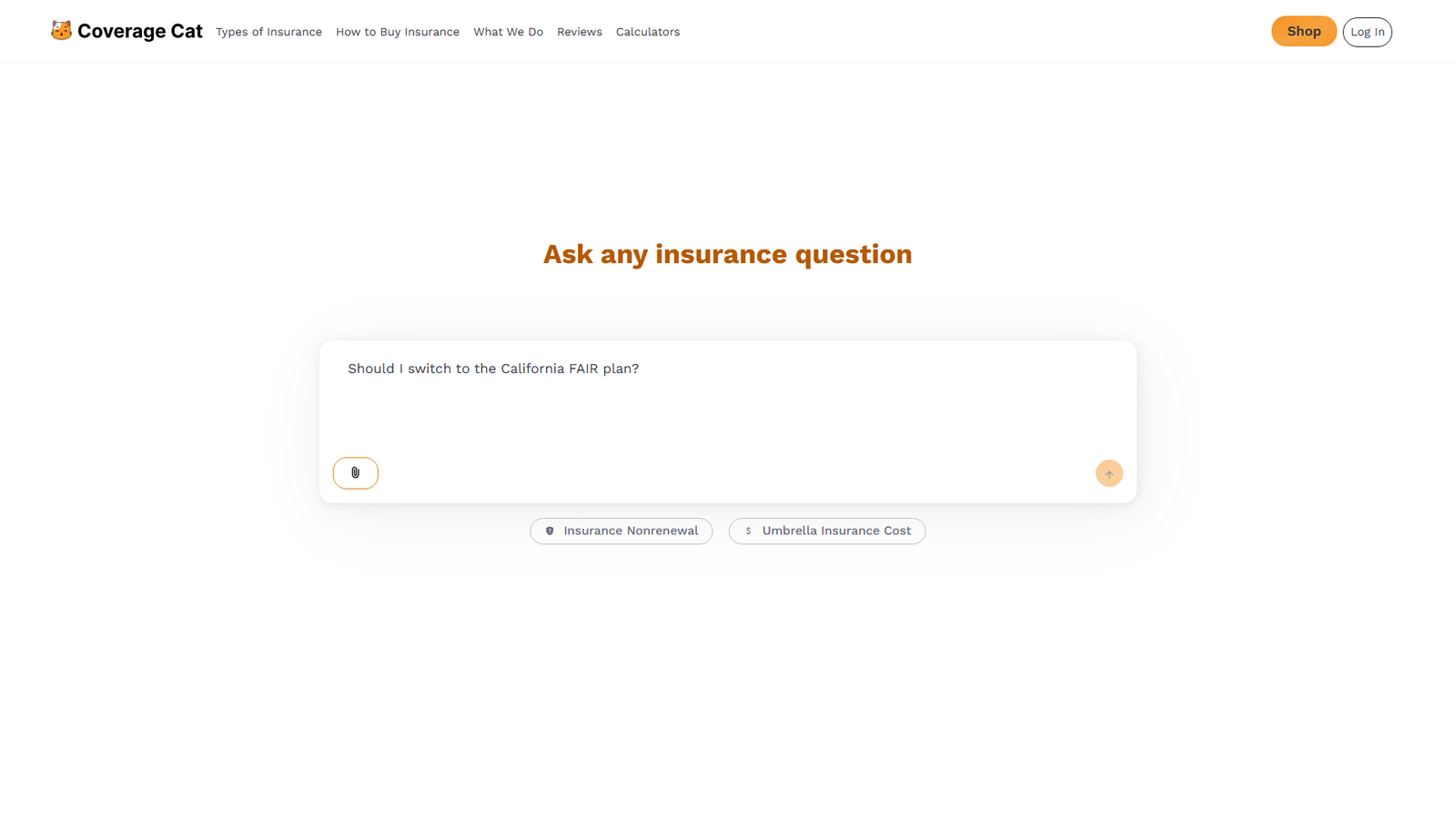 Coverage Cat Screenshot