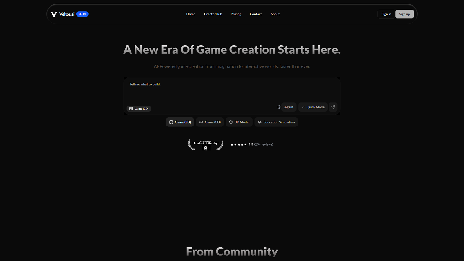 Veltos.ai Screenshot