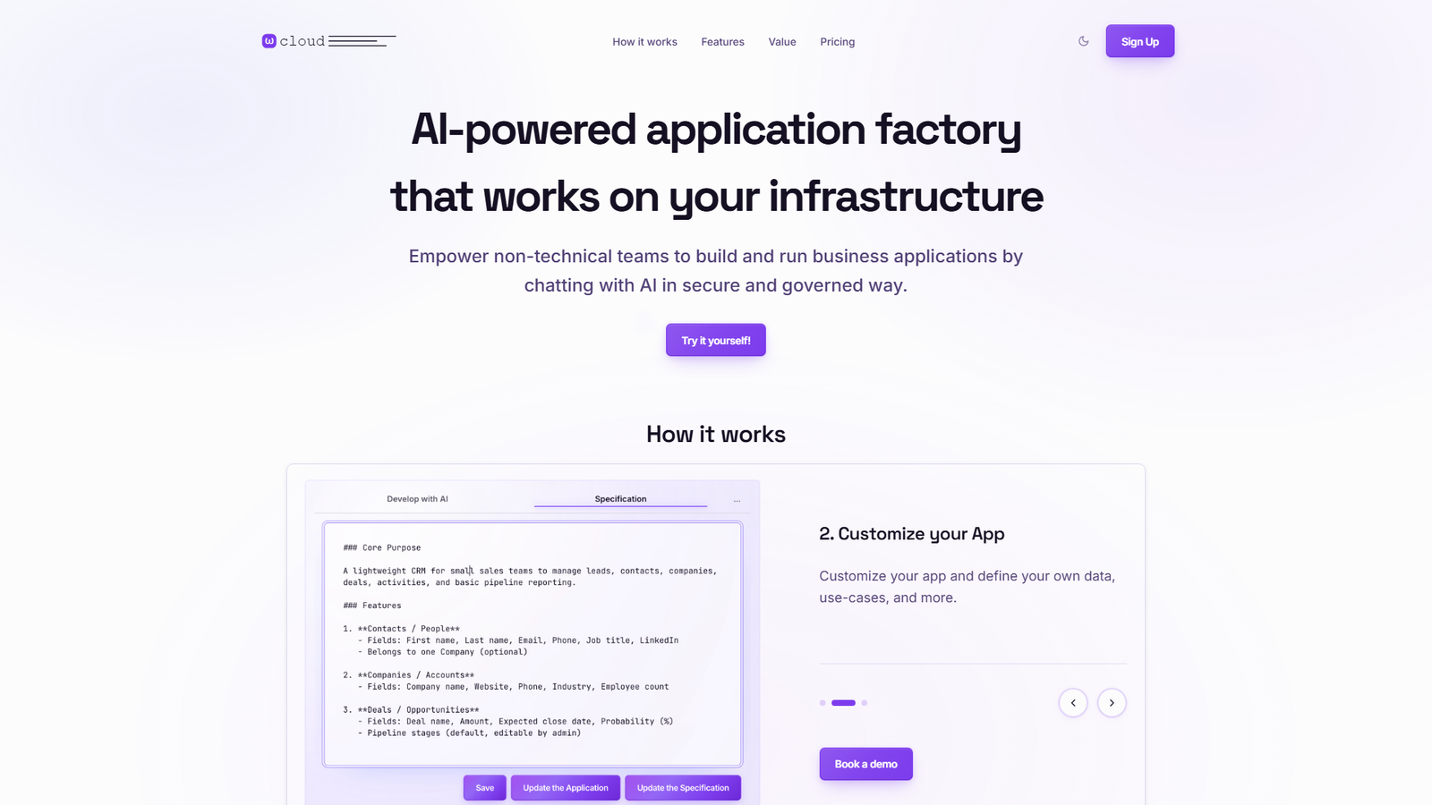 OmegaCloud.ai Screenshot
