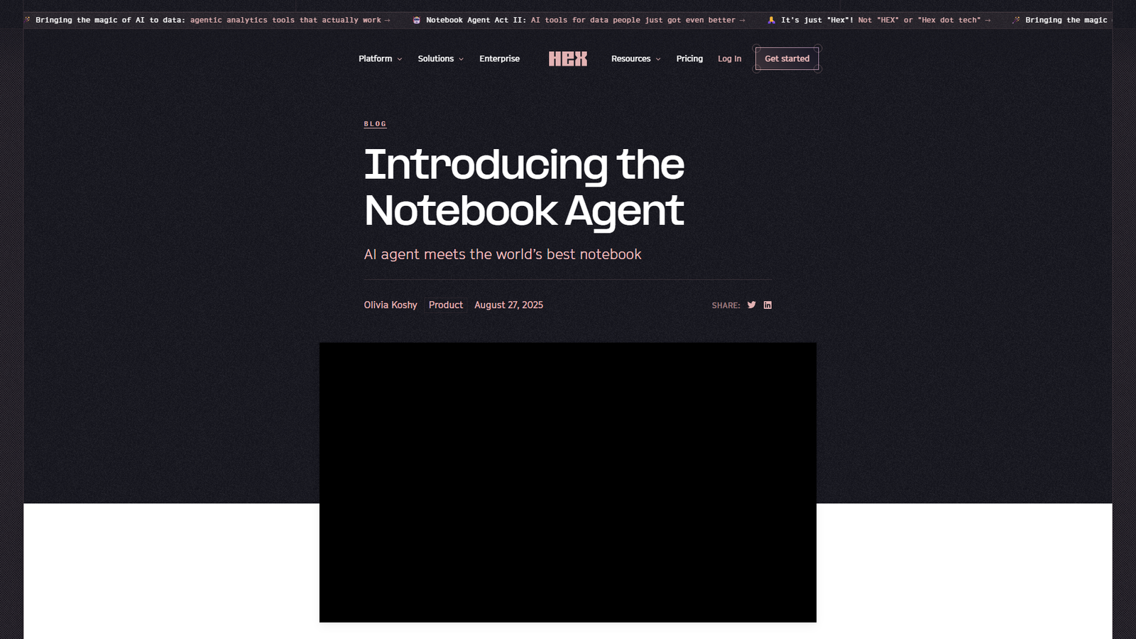 Hex Notebook Agent Screenshot