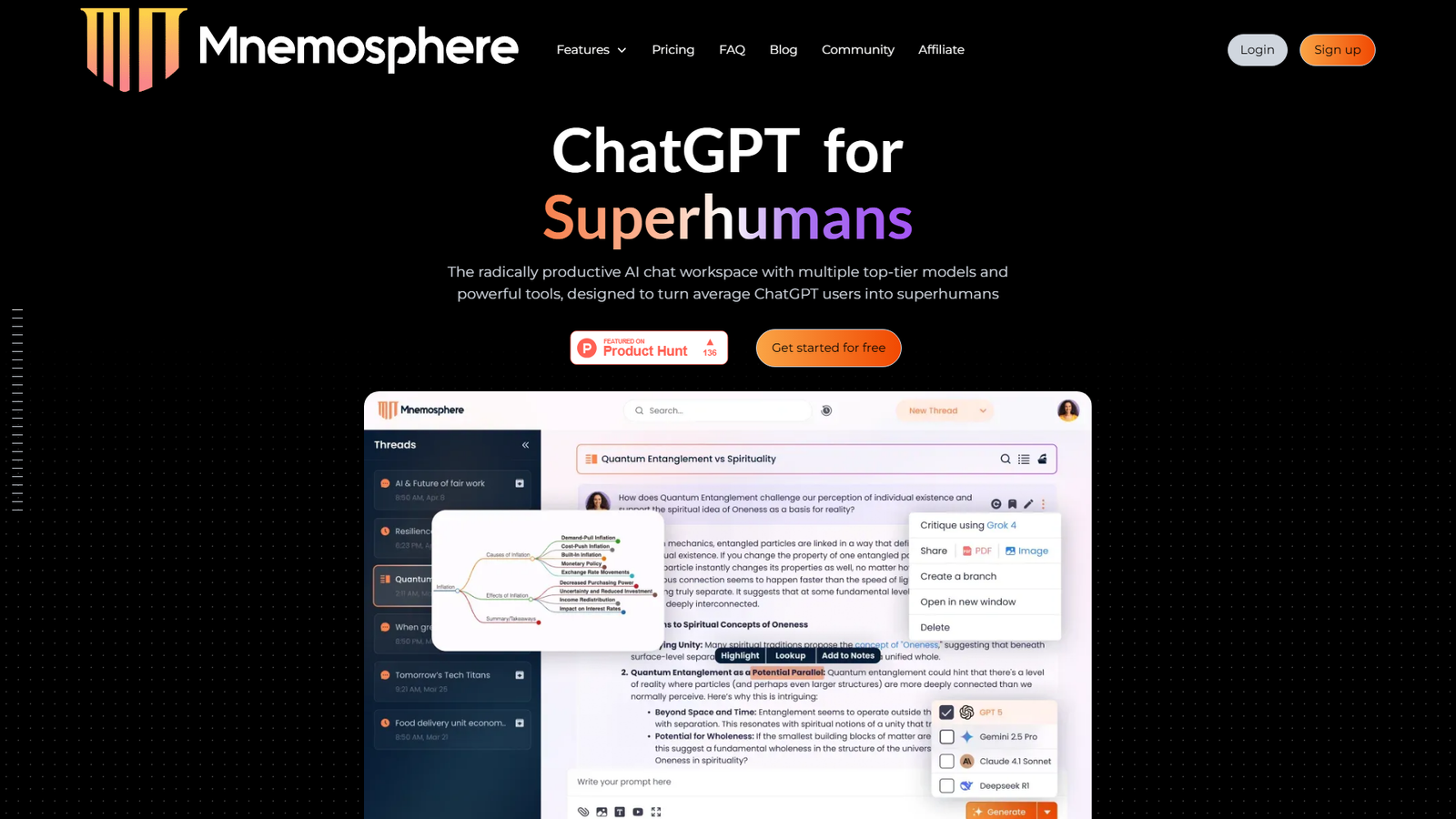 Mnemosphere AI Screenshot