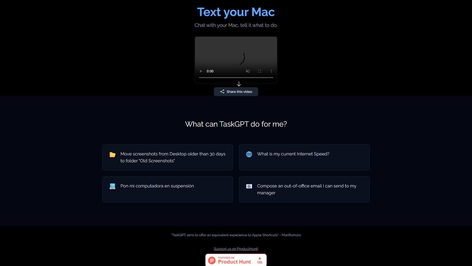 TaskGPT Mobile Screenshot
