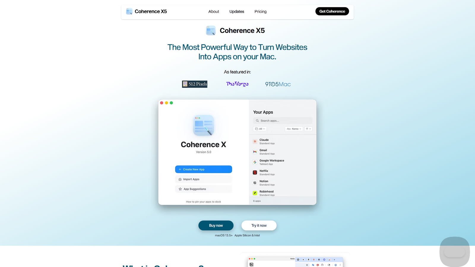 Coherence X5 for macOS Screenshot