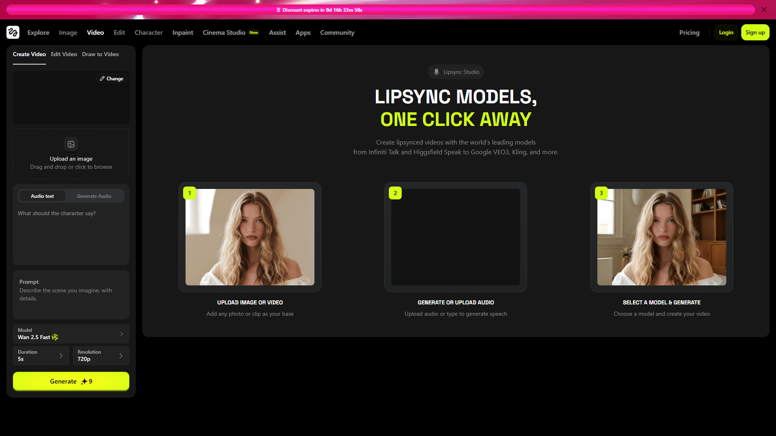 Higgsfield Speak 2.0 Screenshot