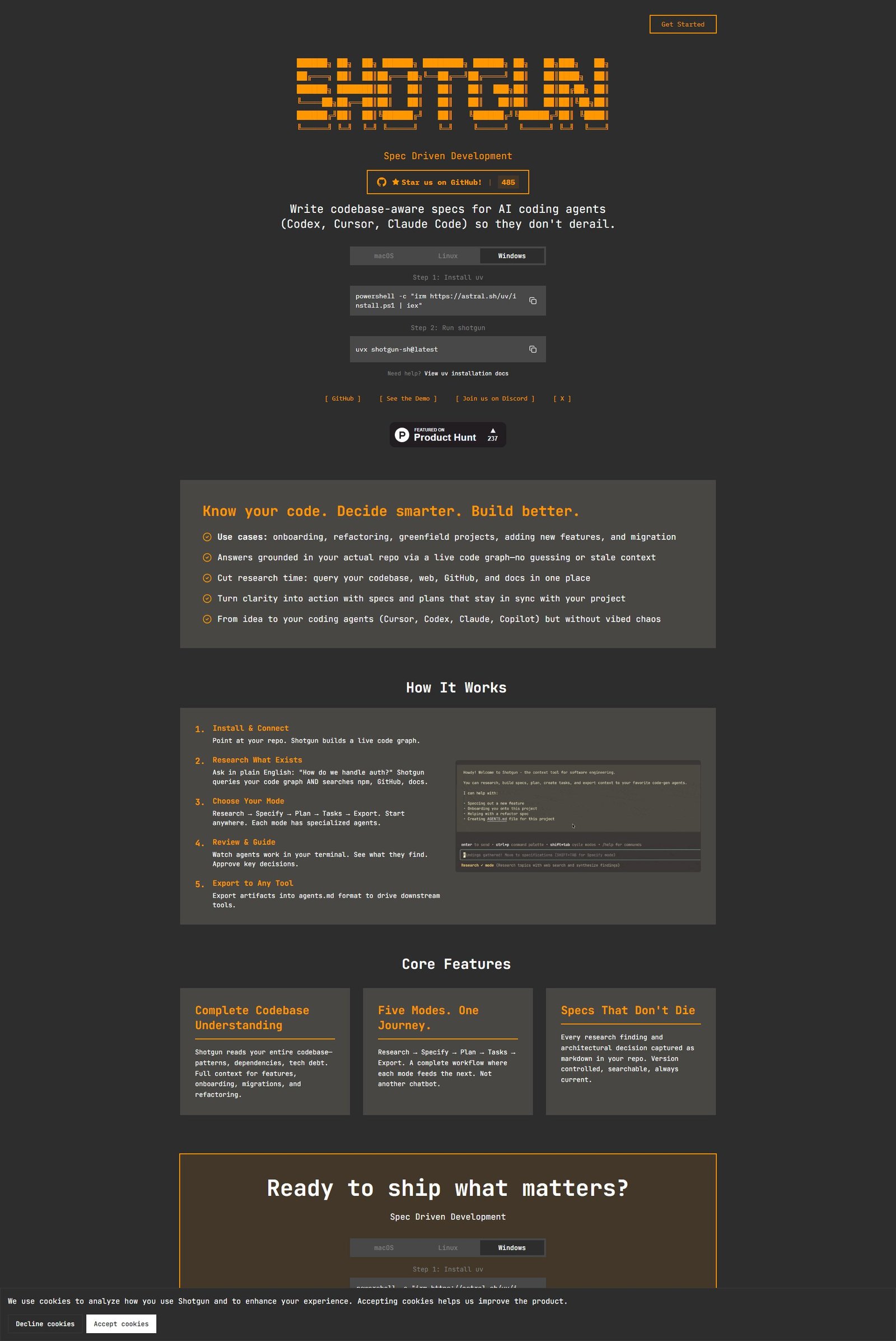 Shotgun CLI Screenshot
