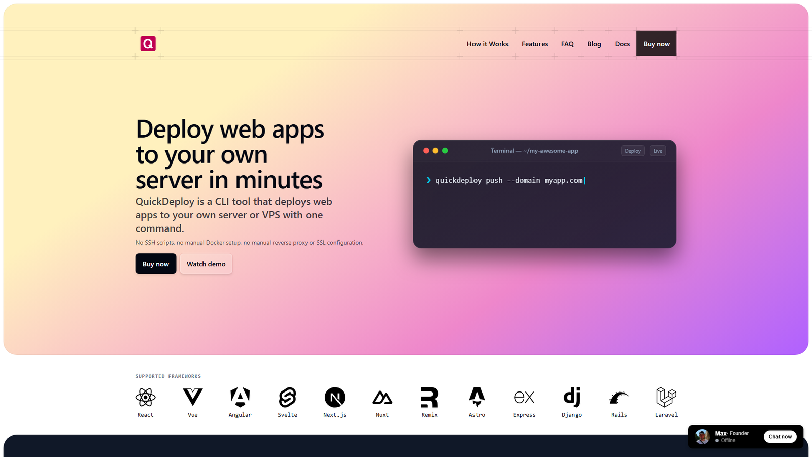 QuickDeploy Screenshot
