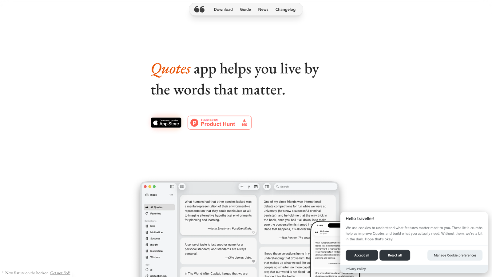 Quotes for iOS Screenshot