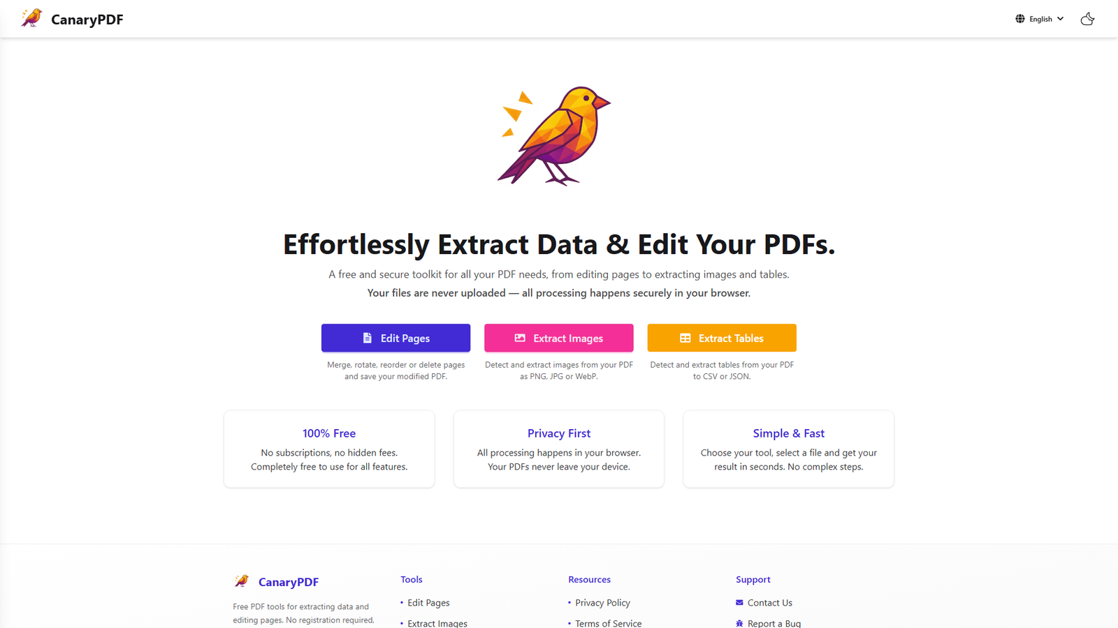 CanaryPDF Screenshot