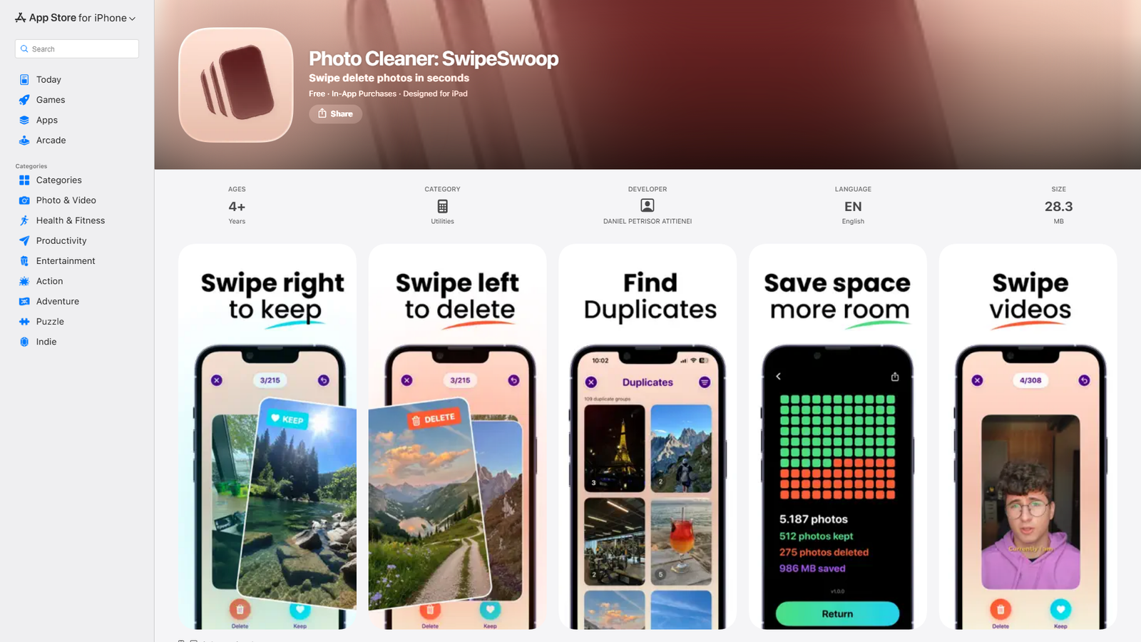 SwipeSwoop Screenshot