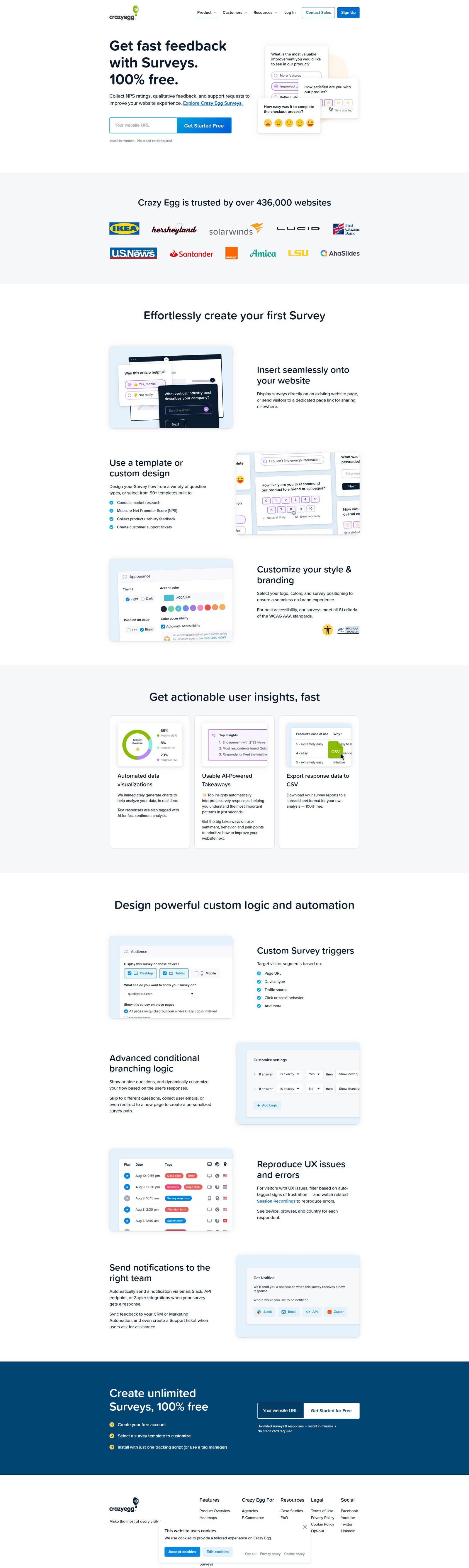 Unlimited Free Surveys by Crazy Egg Screenshot