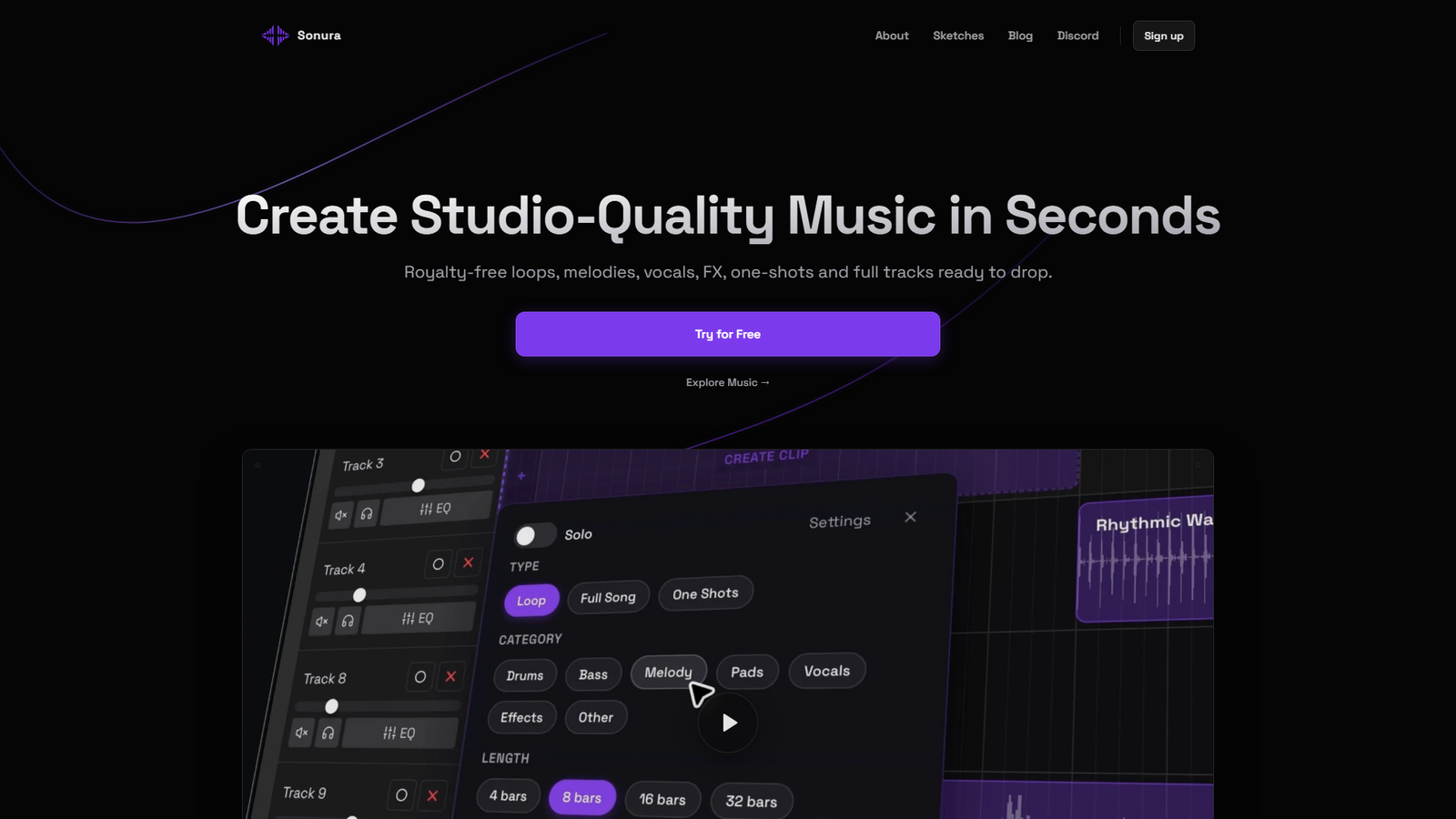 Sonura Studio Screenshot