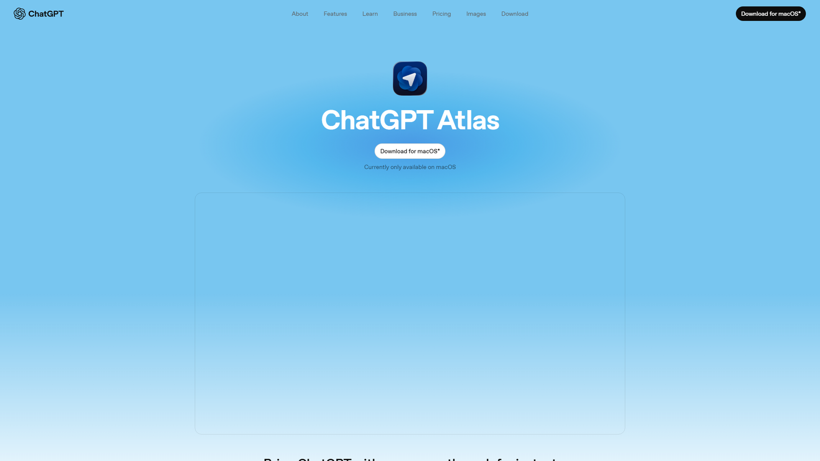ChatGPT Atlas Screenshot