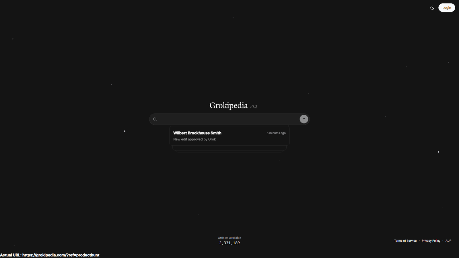 Grokipedia Screenshot