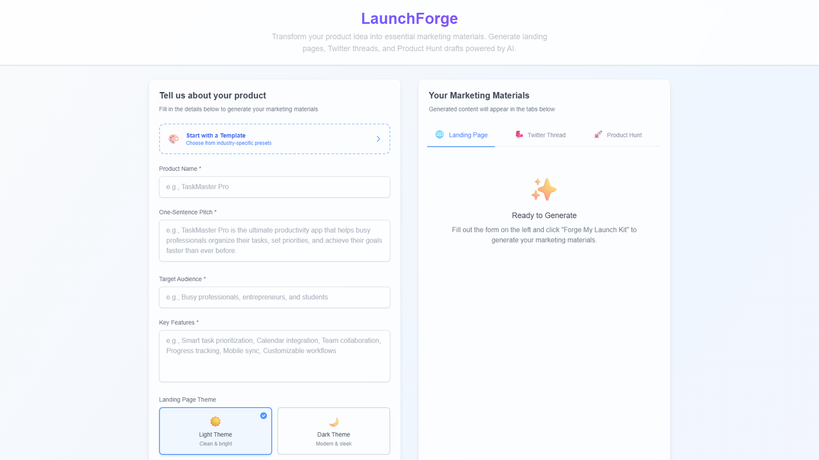LaunchForge Screenshot