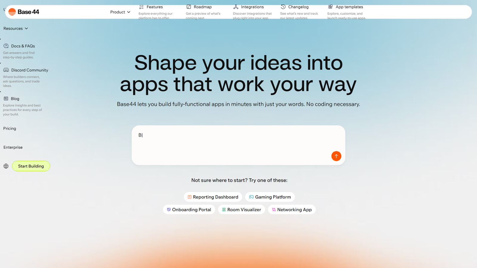 Base44: The all-new builder Screenshot