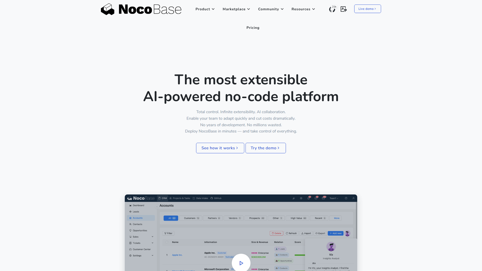 NocoBase 2.0 Screenshot