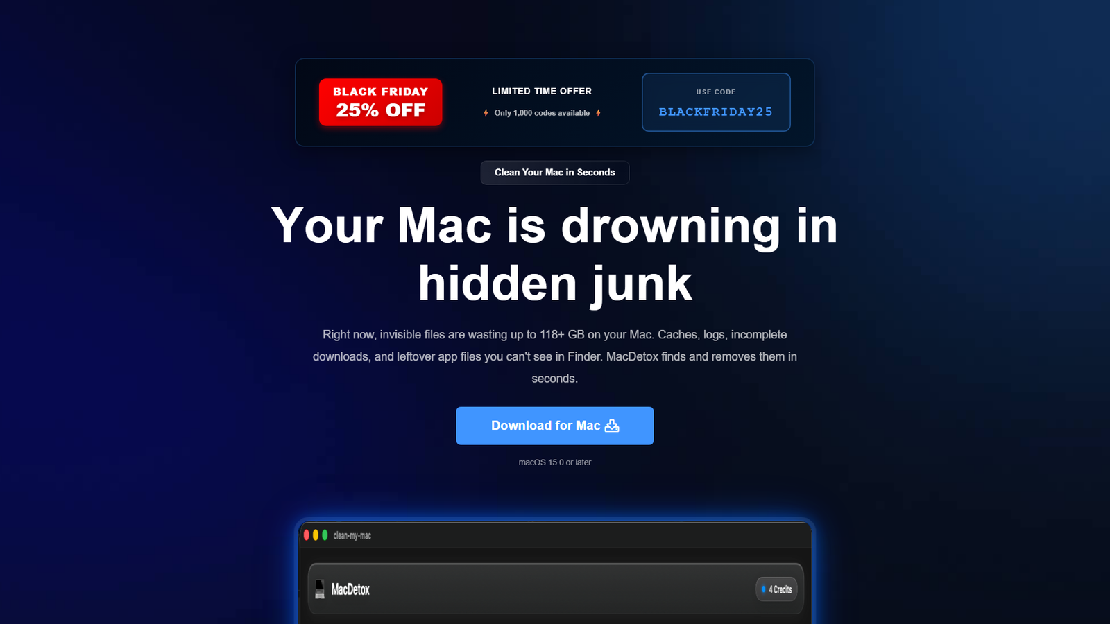 MacDetox Screenshot