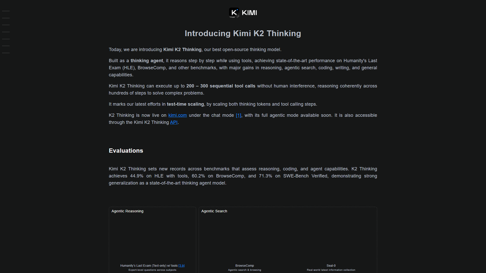 Kimi K2 Thinking Screenshot