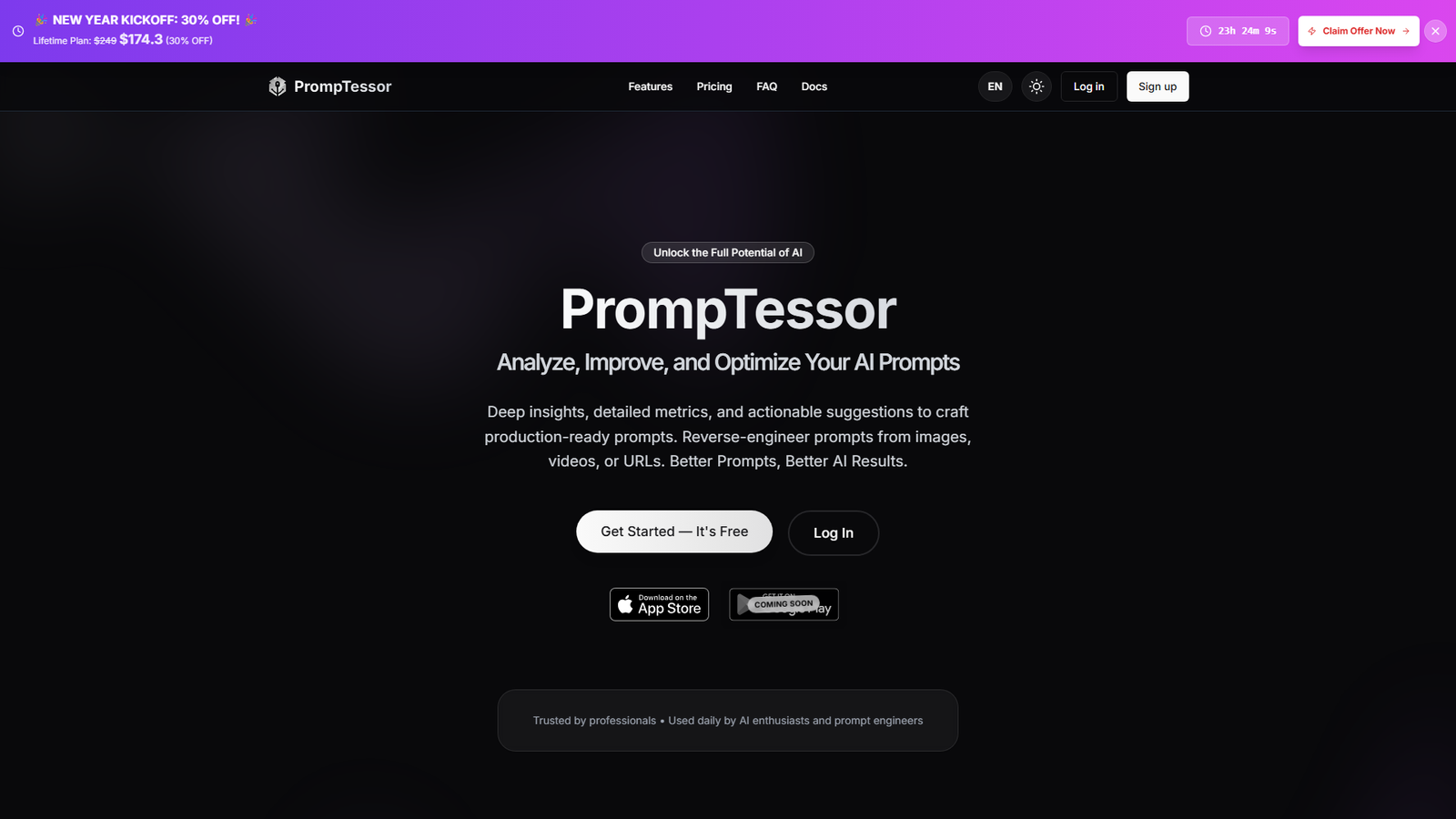  PrompTessor Reverse Prompt Screenshot