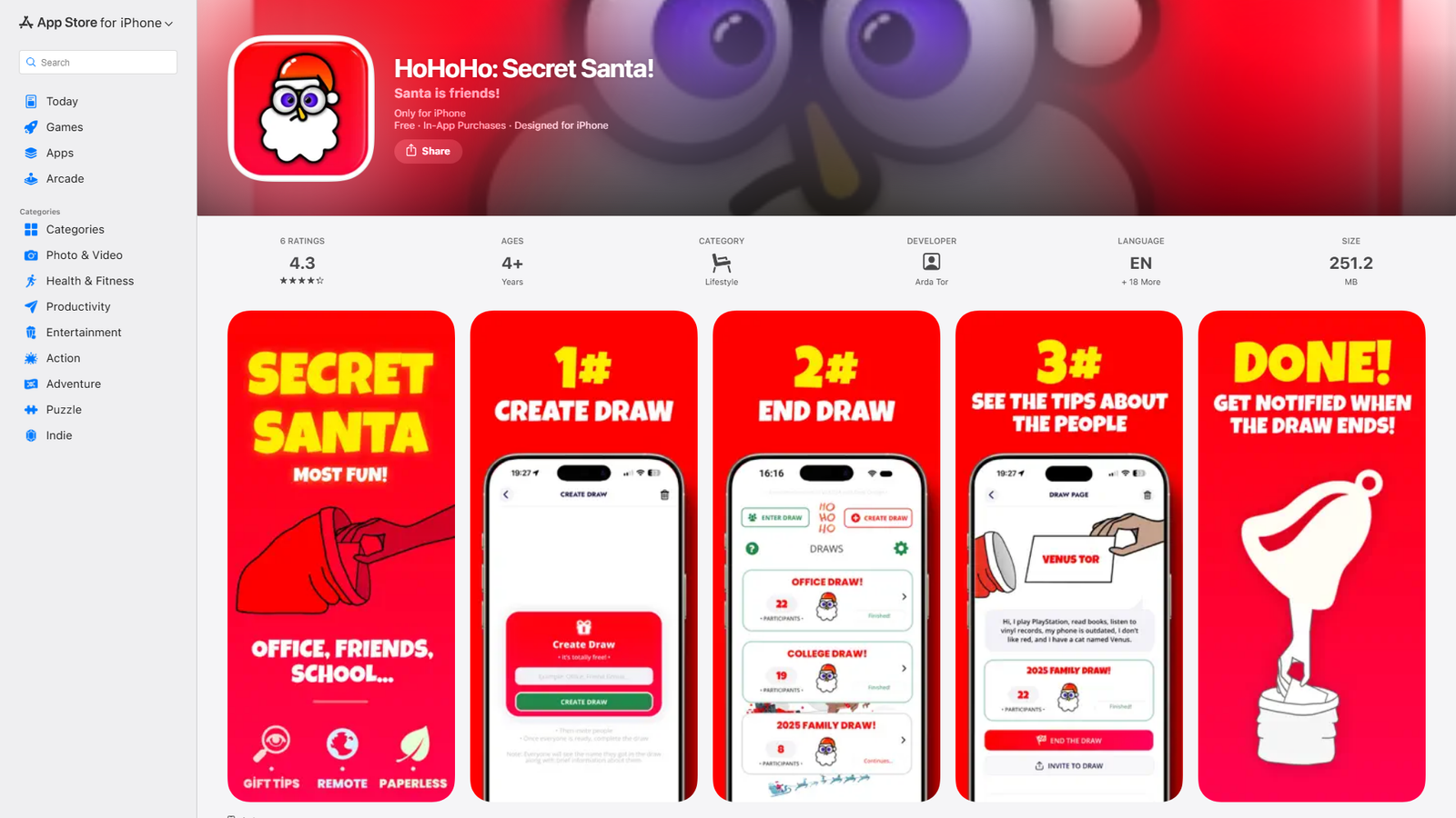 Hohoho: Secret Santa Screenshot