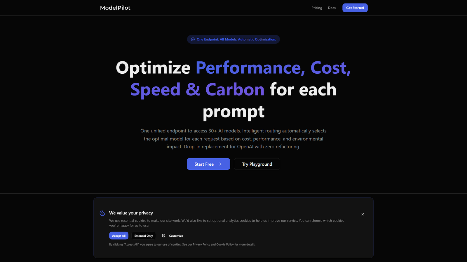 ModelPilot Screenshot