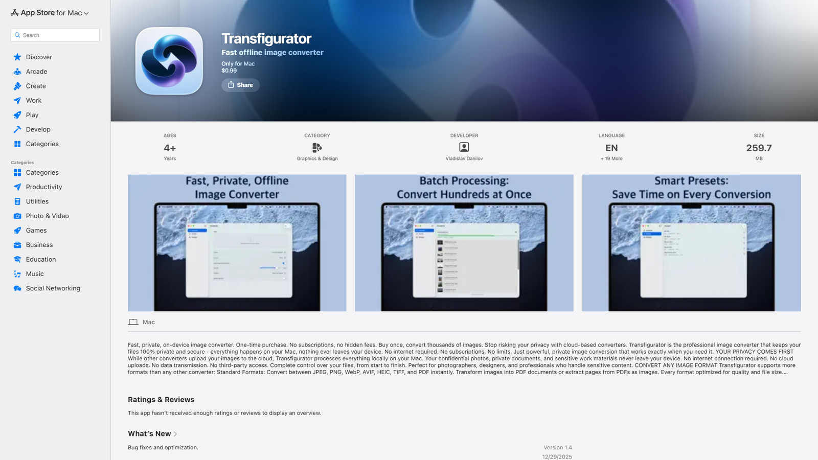 Transfigurator Screenshot