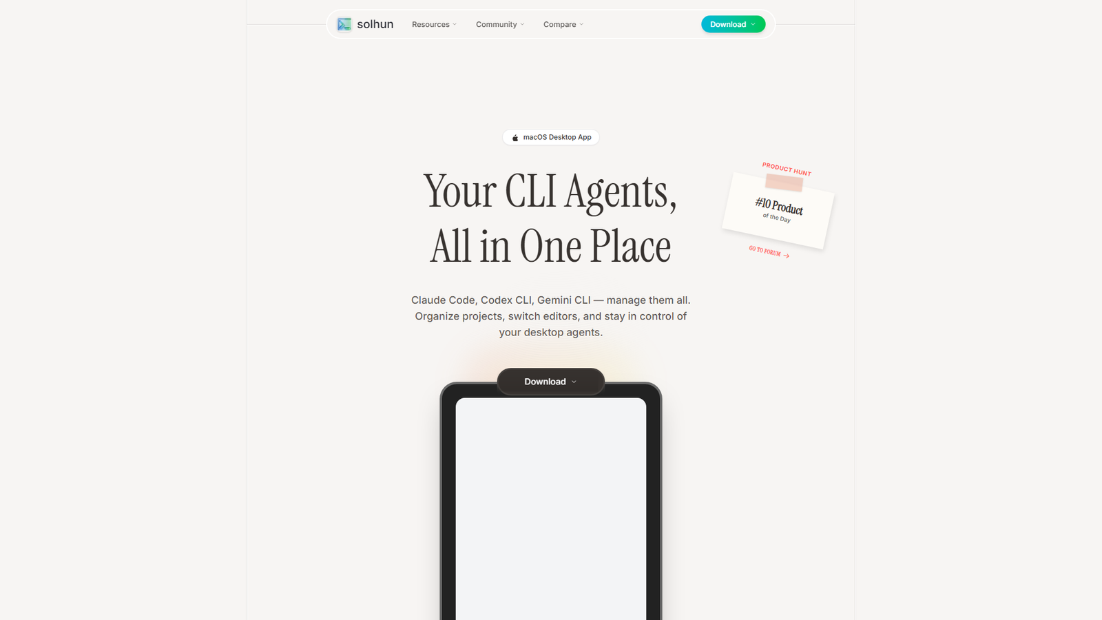 CLI Manager Screenshot