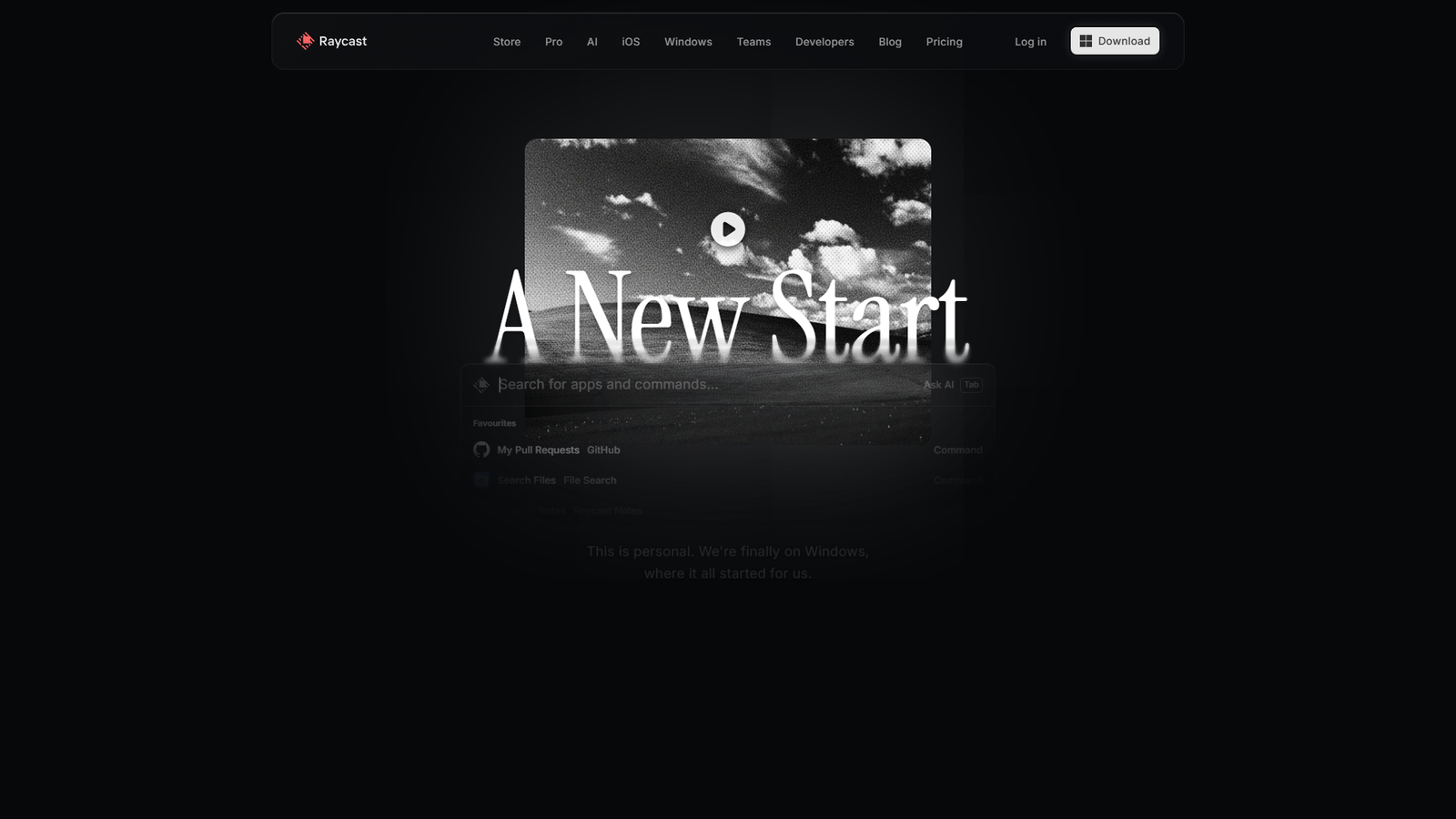 Raycast for Windows Screenshot