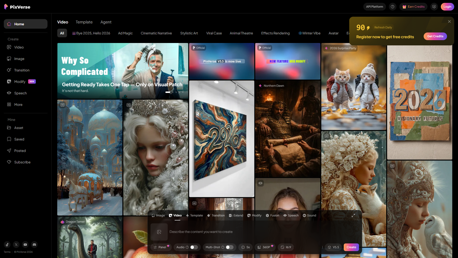 PixVerse V4 Screenshot
