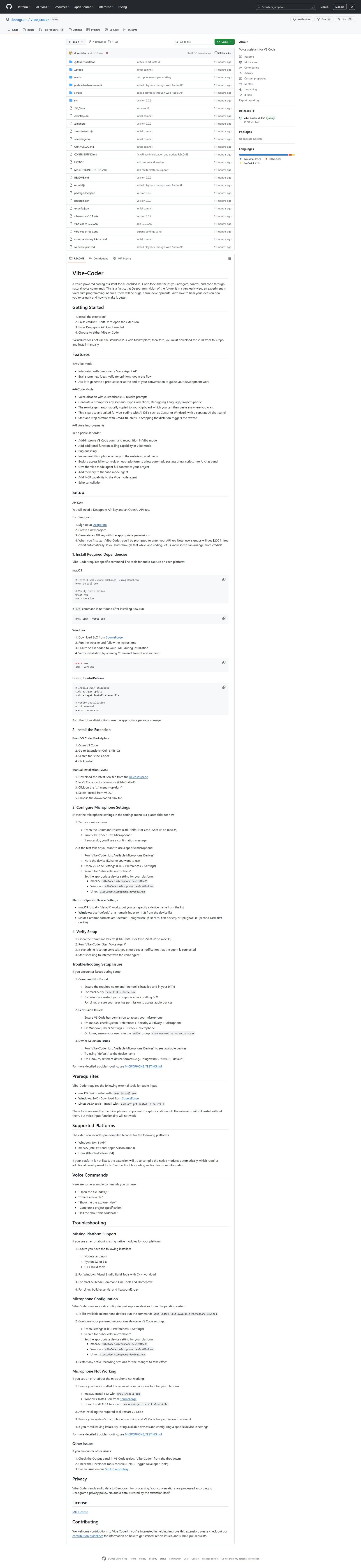 Vibe Coder Screenshot