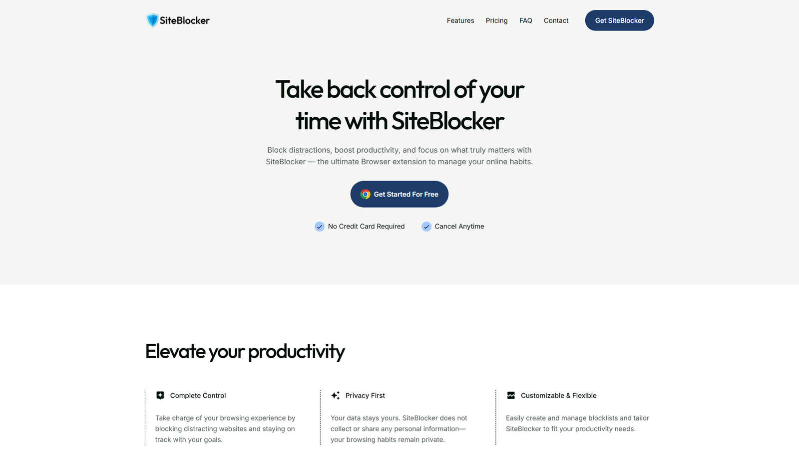SiteBlocker Screenshot