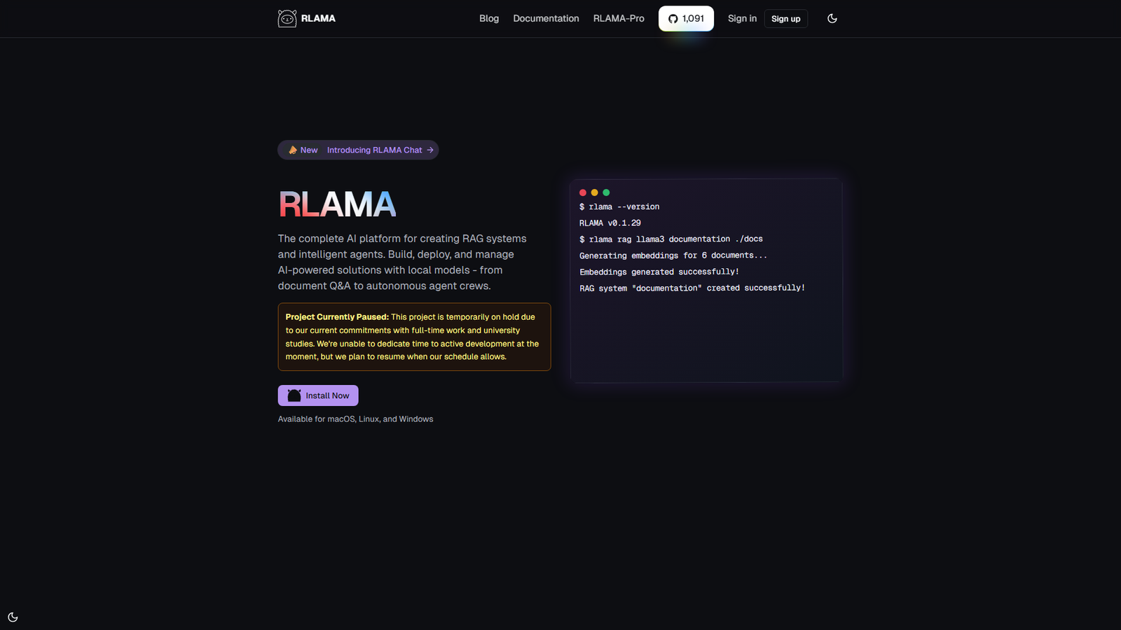 RLAMA Screenshot