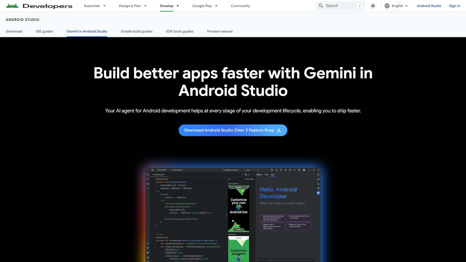Gemini in Android Studio Screenshot