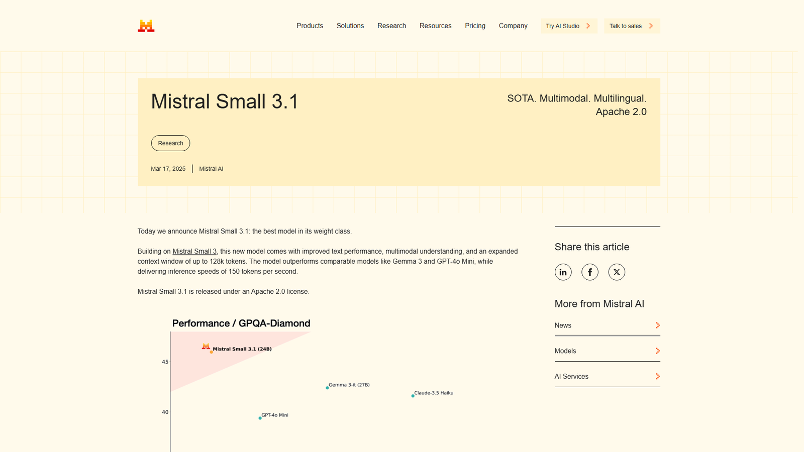 Mistral small 3.1 Screenshot