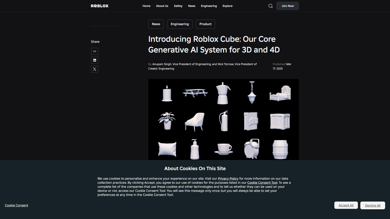 Roblox Cube 3D Screenshot