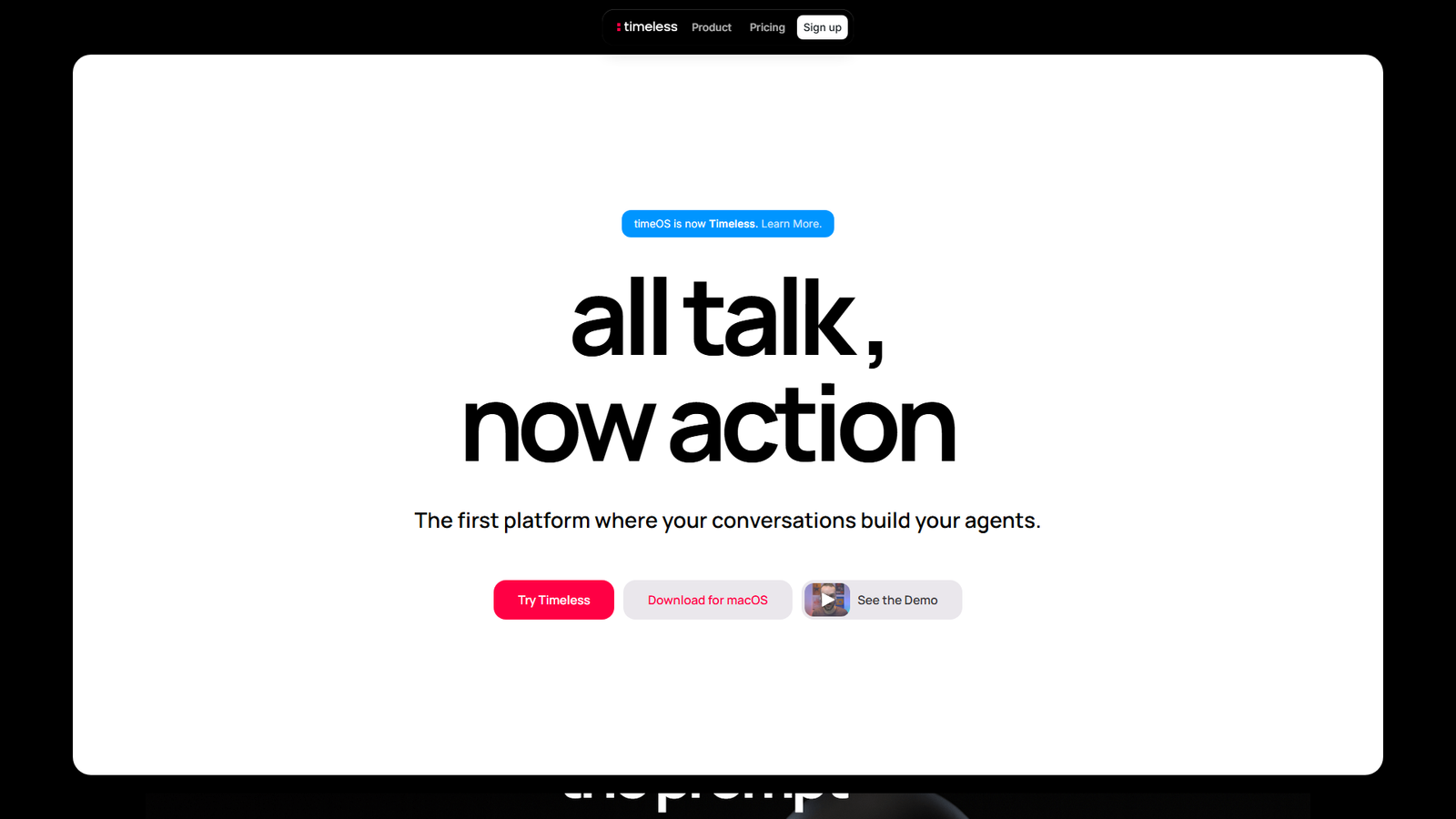 timeOS 3.0 Screenshot