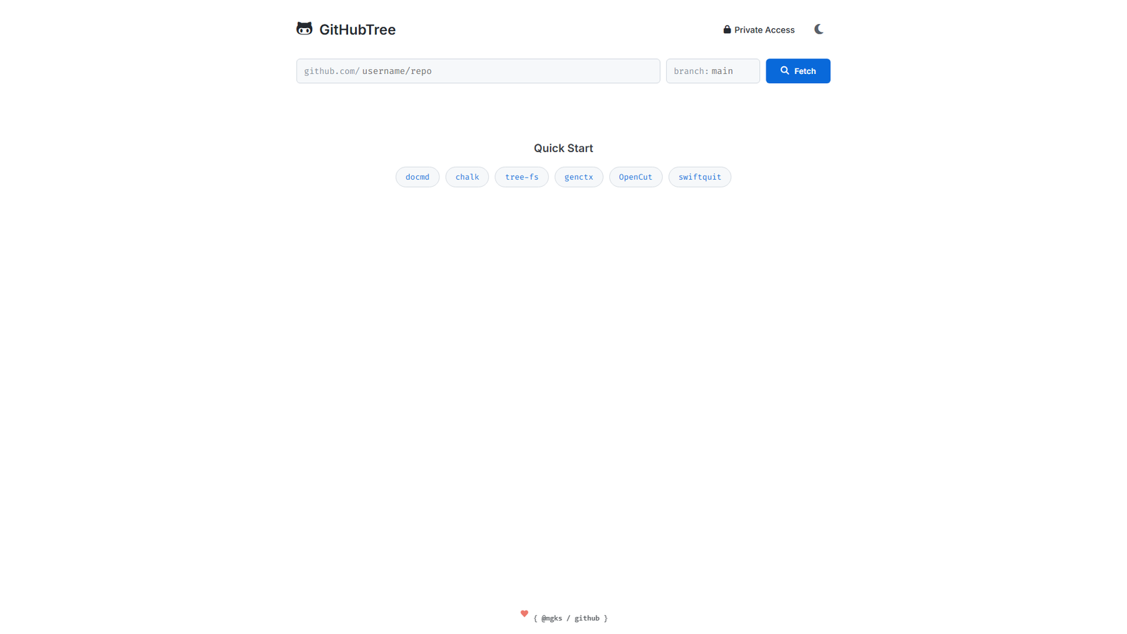 GitHubTree Screenshot