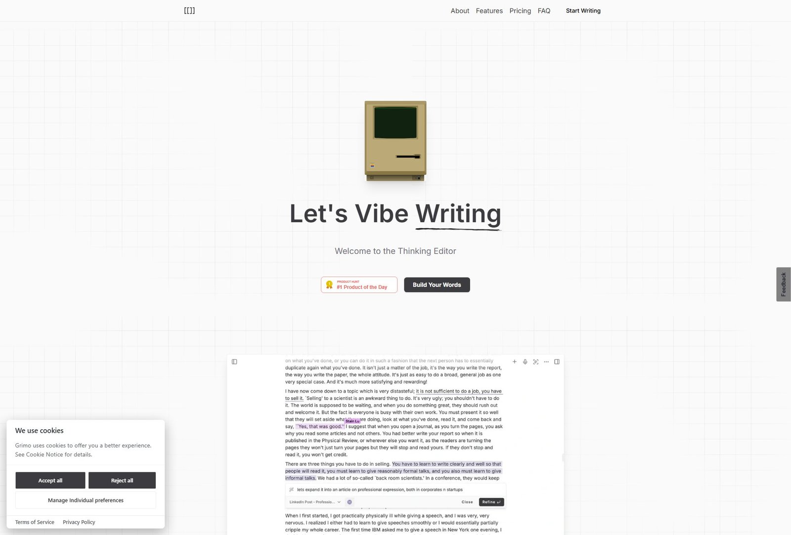 Grimo (:b)eta Screenshot