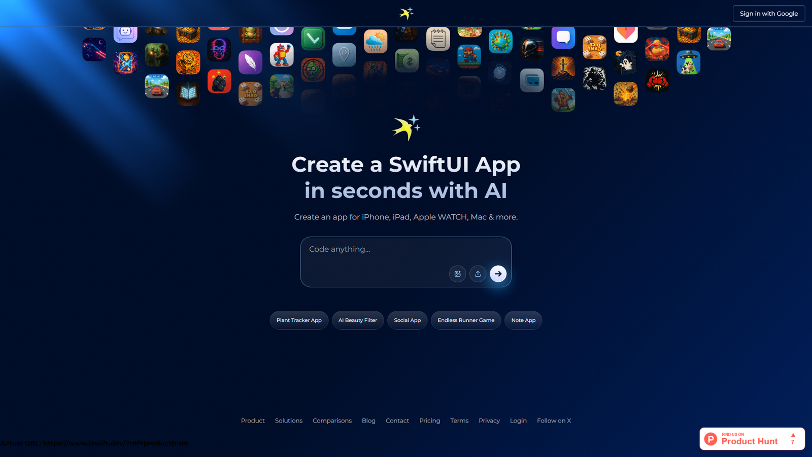 iSwift.dev Screenshot