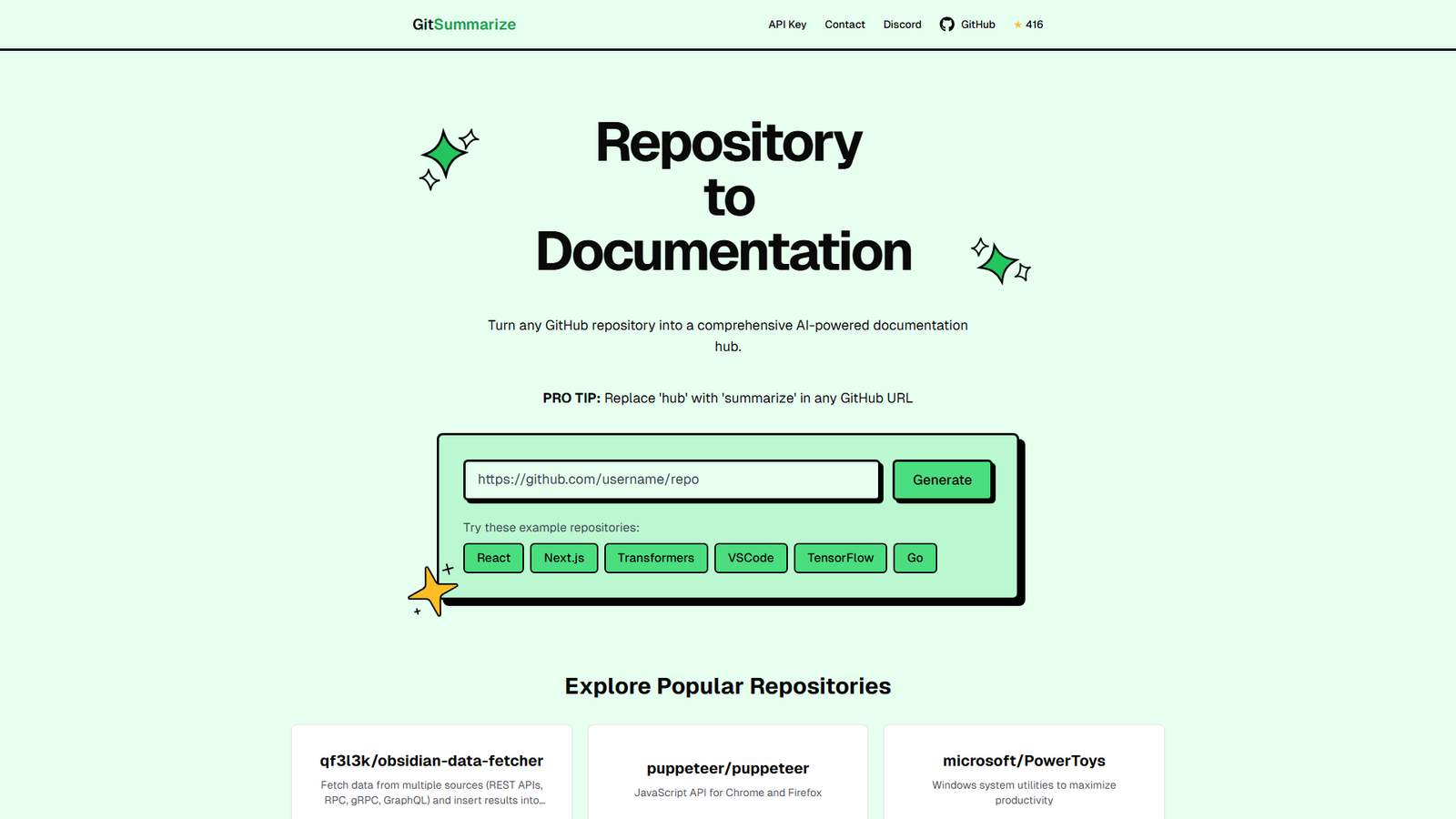 GitSummarize Screenshot