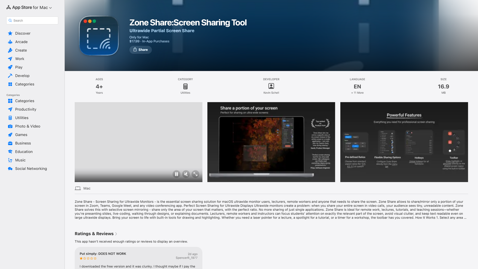 Zone Share Screenshot
