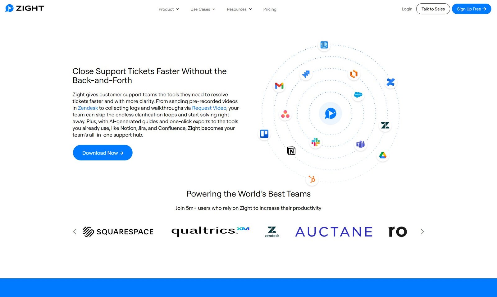 Zight Customer Support Hub Screenshot