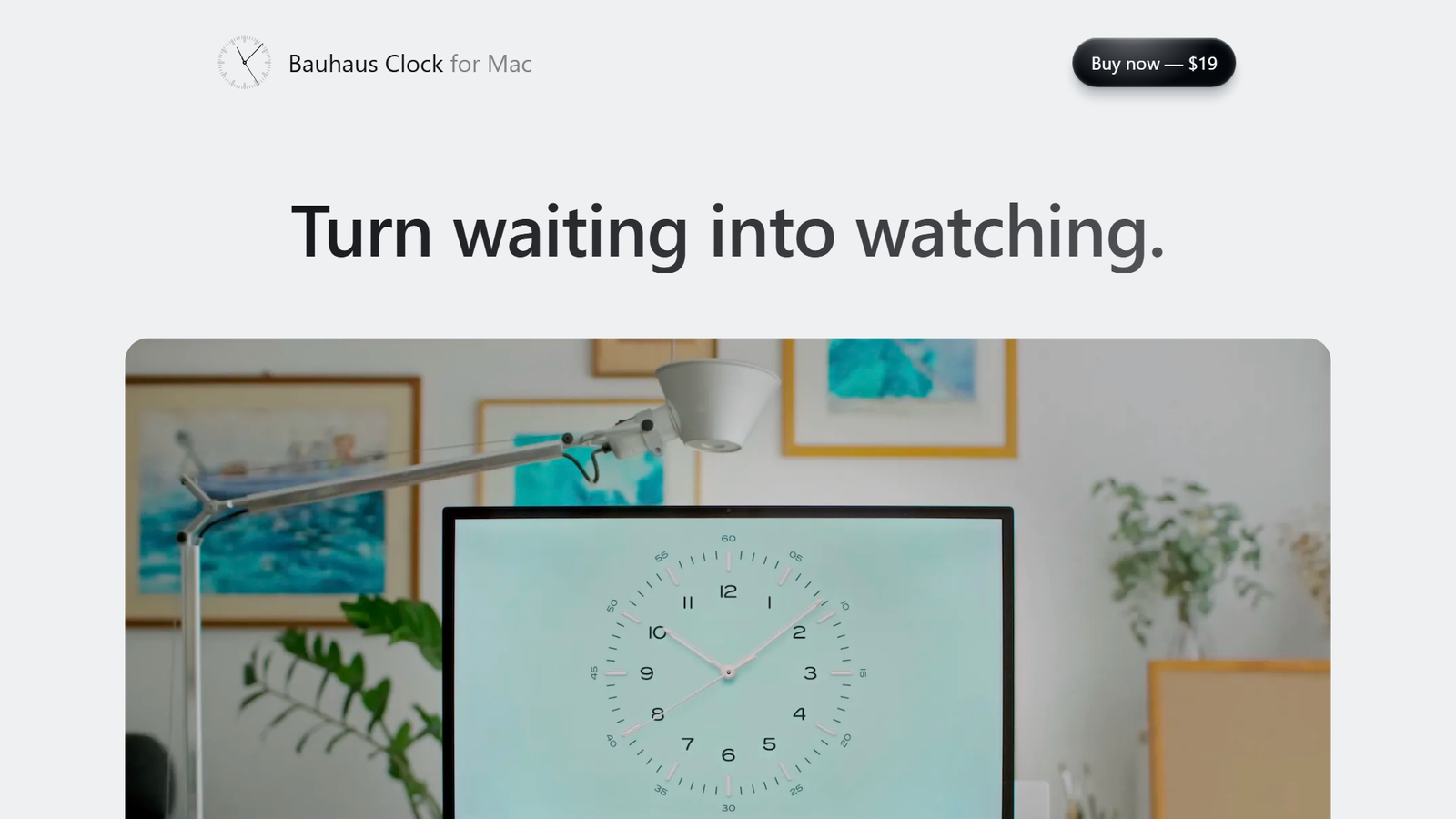 Bauhaus Clock Screenshot