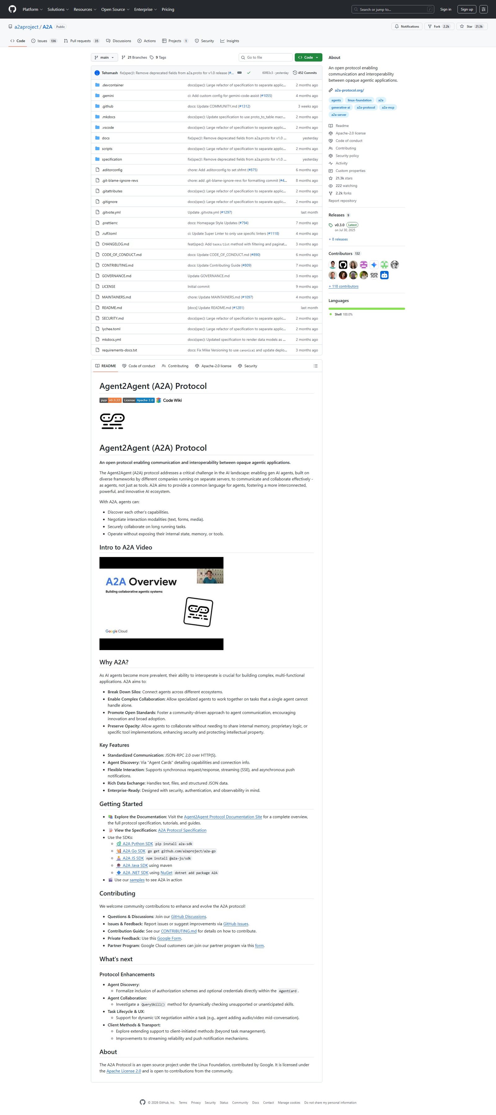 A2A Protocol Screenshot