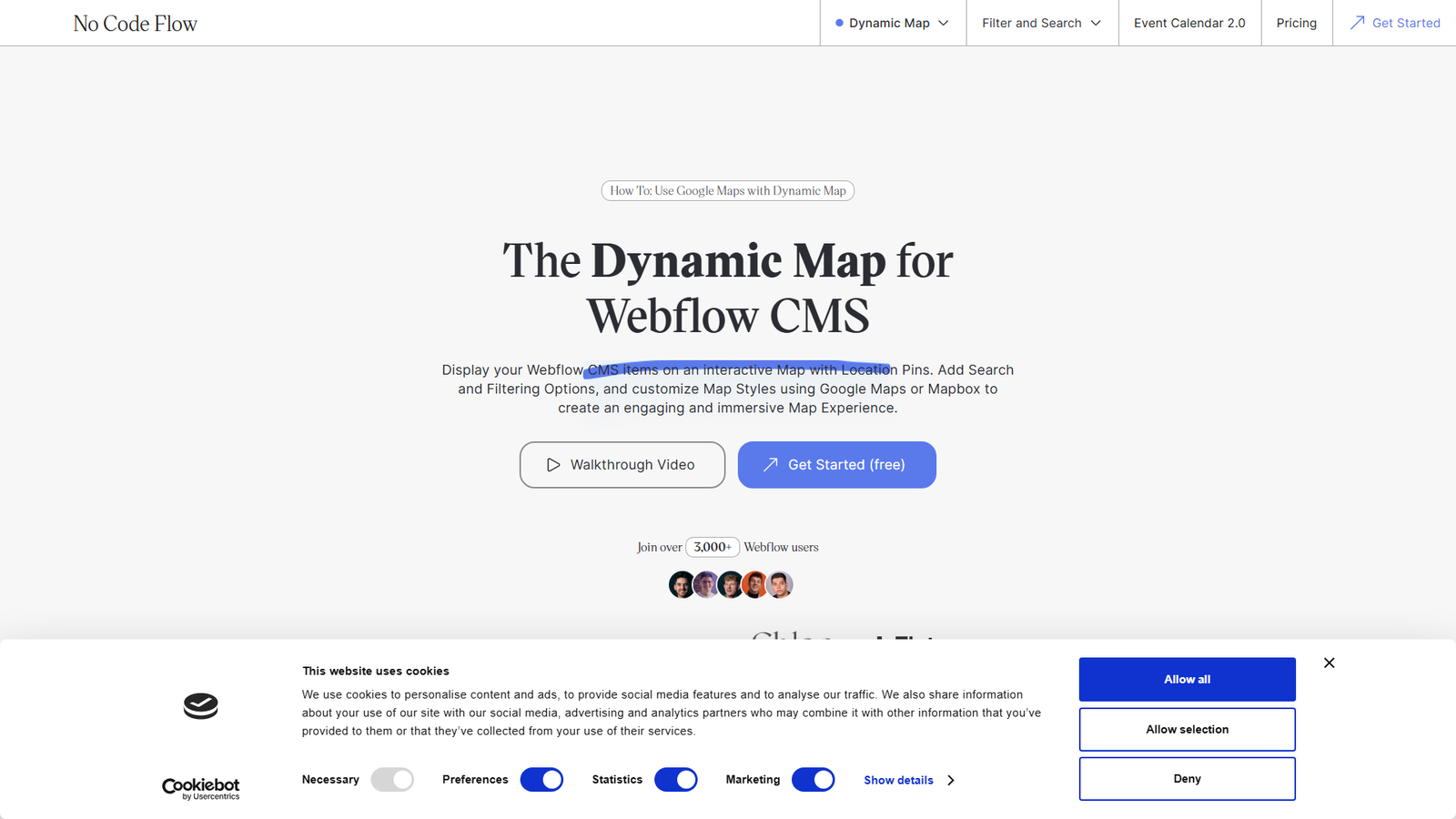 Dynamic Map for Webflow [Version 1.0] Screenshot