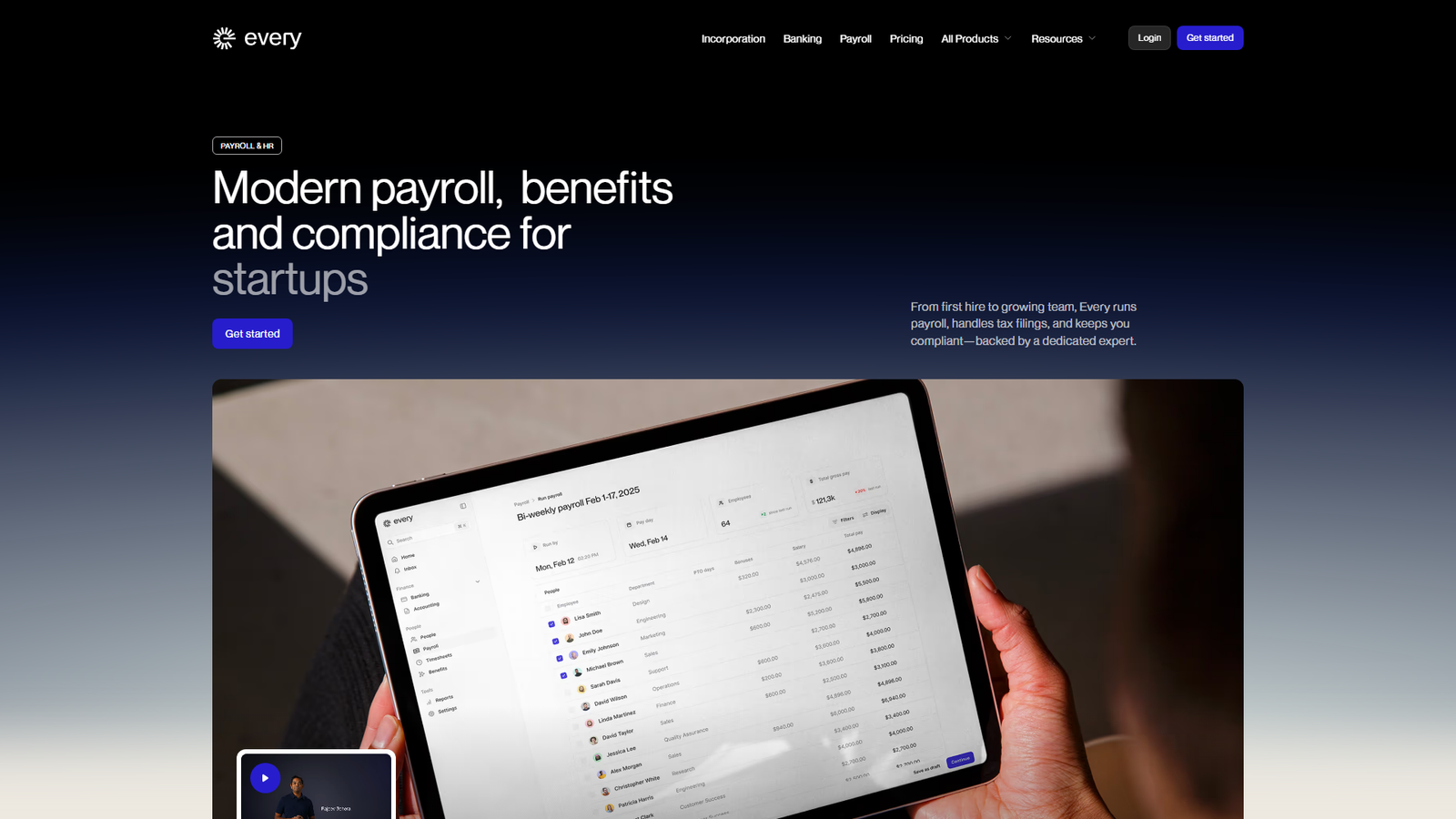 Every.io HR & Payroll Screenshot