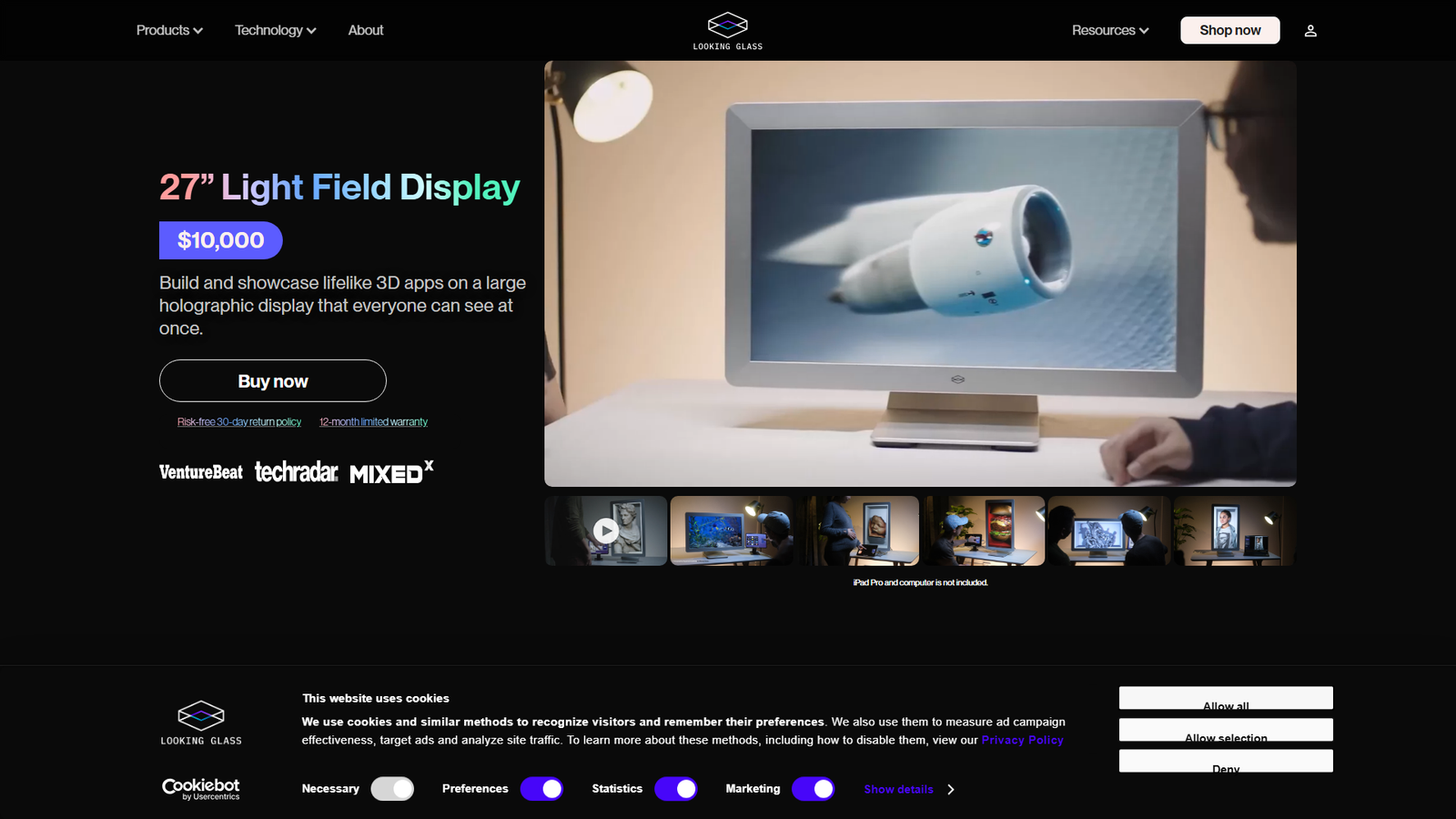 Looking Glass 27" Light Field Display Screenshot