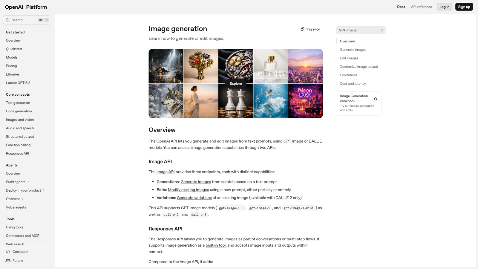 GPT Image API Screenshot