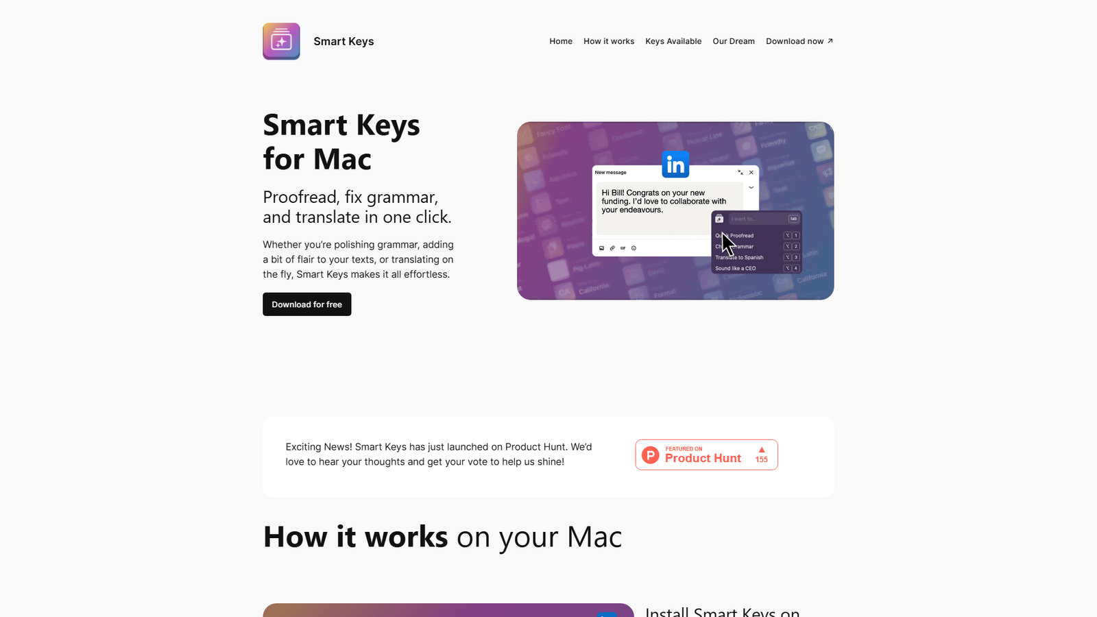 Smart Keys for Mac Screenshot
